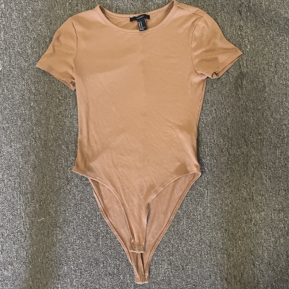 Forever 21 light brown bodysuit